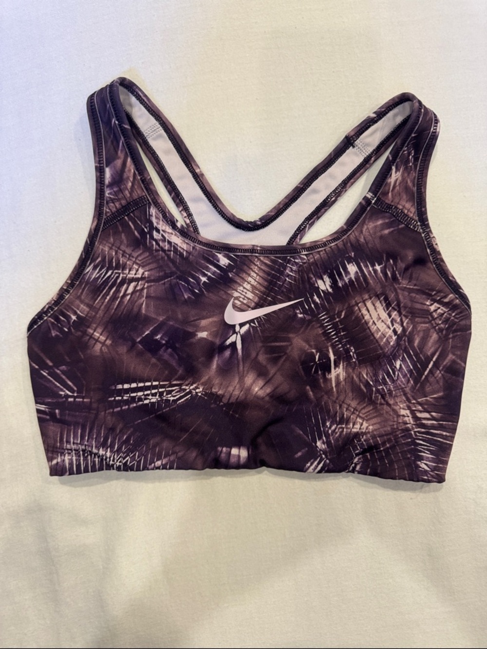 Nike Dri-FIT Sports Bra Women’s Small Purple Tie Dye Racerback Medium Support